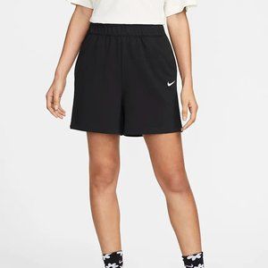Nike Womens Sportswear Jersey Shorts in Black Size Small